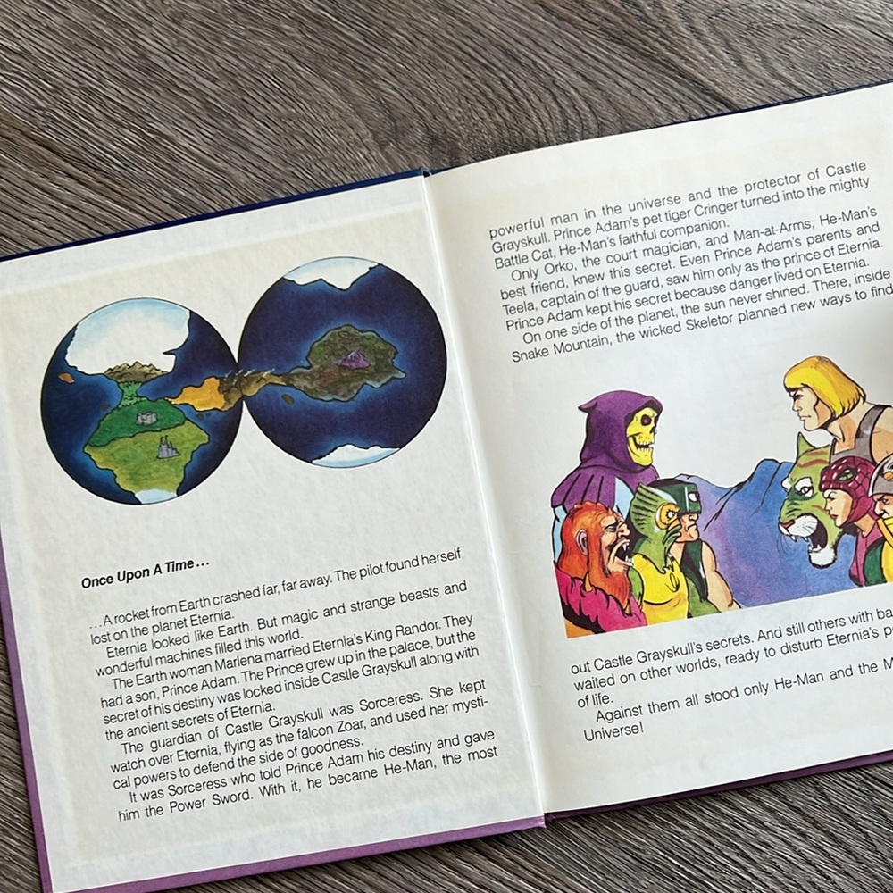 VINTAGE Masters Of The Universe 1985, Golden book I HAVE THE POWER He-Man Mattel - Picture 6 of 14